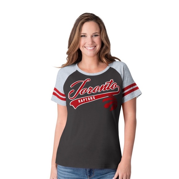 NWT Toronto Raptors G-III Women's Double Play T-Shirt - Picture 1 of 5